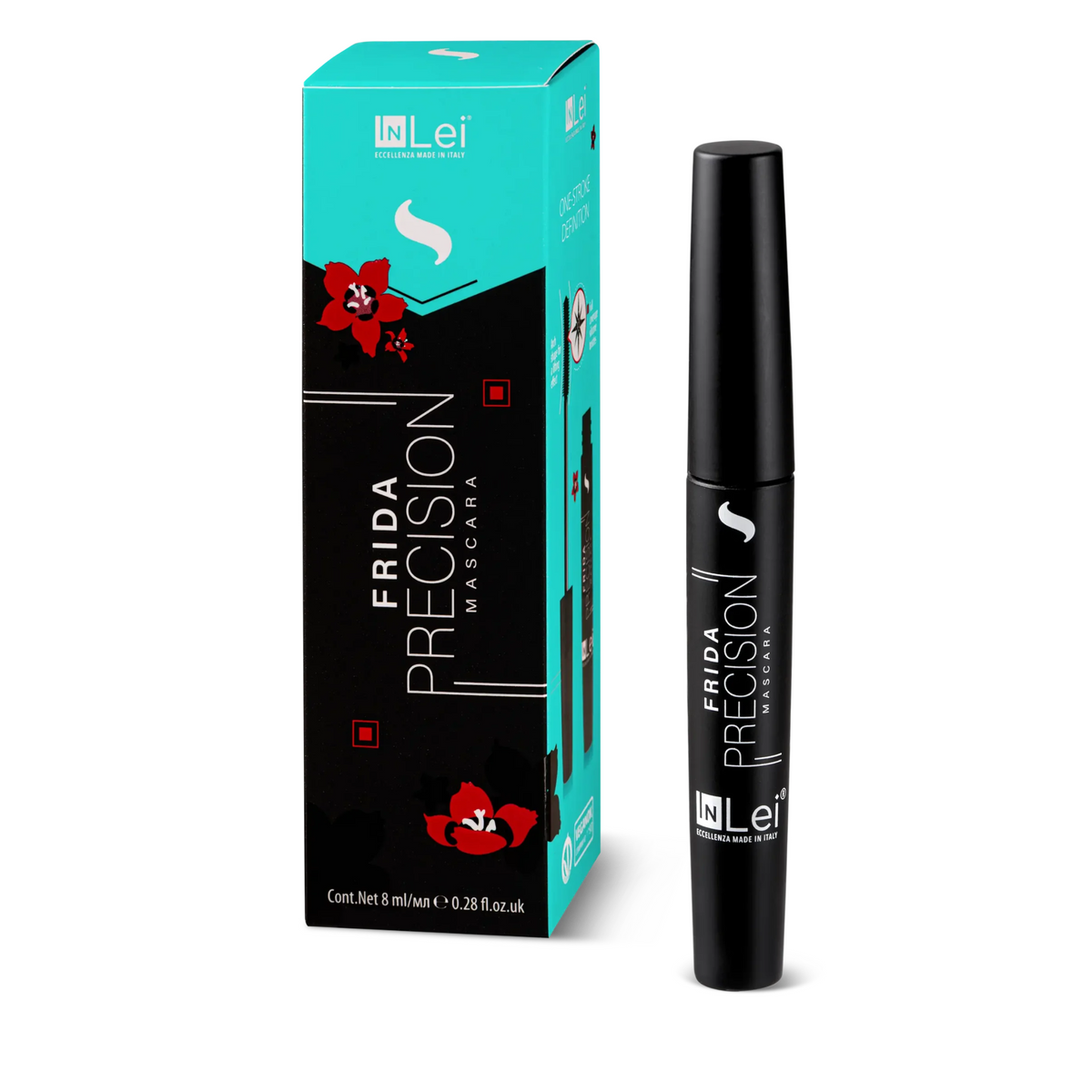 InLei® FRIDA PRECISION - Mascara haute définition pour cils naturels et extensions de cils 8 ml