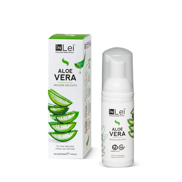 MOUSSE ALOE VERA - Mousse démaquillante tonifiant pour cils, sourcils et visage 50 ml