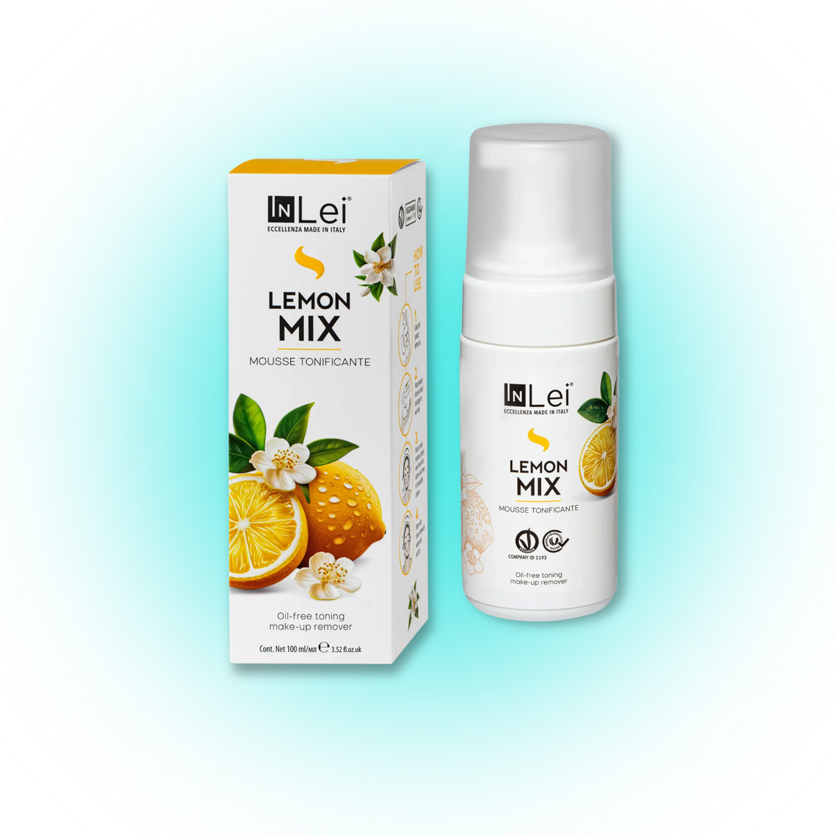 MOUSSE CITRON MIX - Mousse démaquillante tonifiant pour cils, sourcils et visage 100 ml