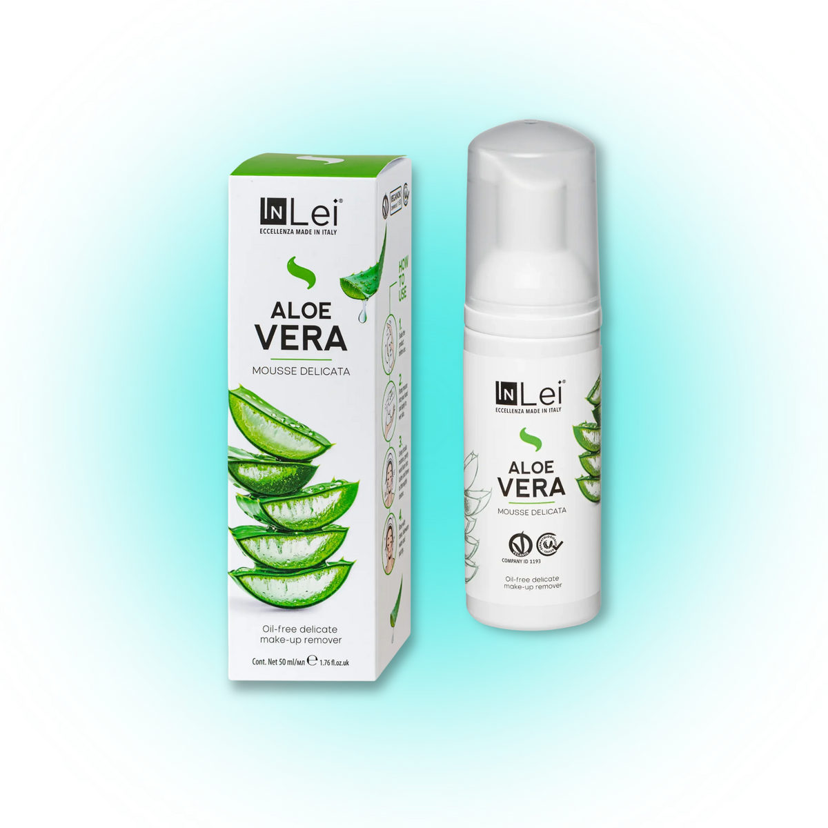 MOUSSE ALOE VERA - Mousse démaquillante tonifiant pour cils, sourcils et visage 50 ml